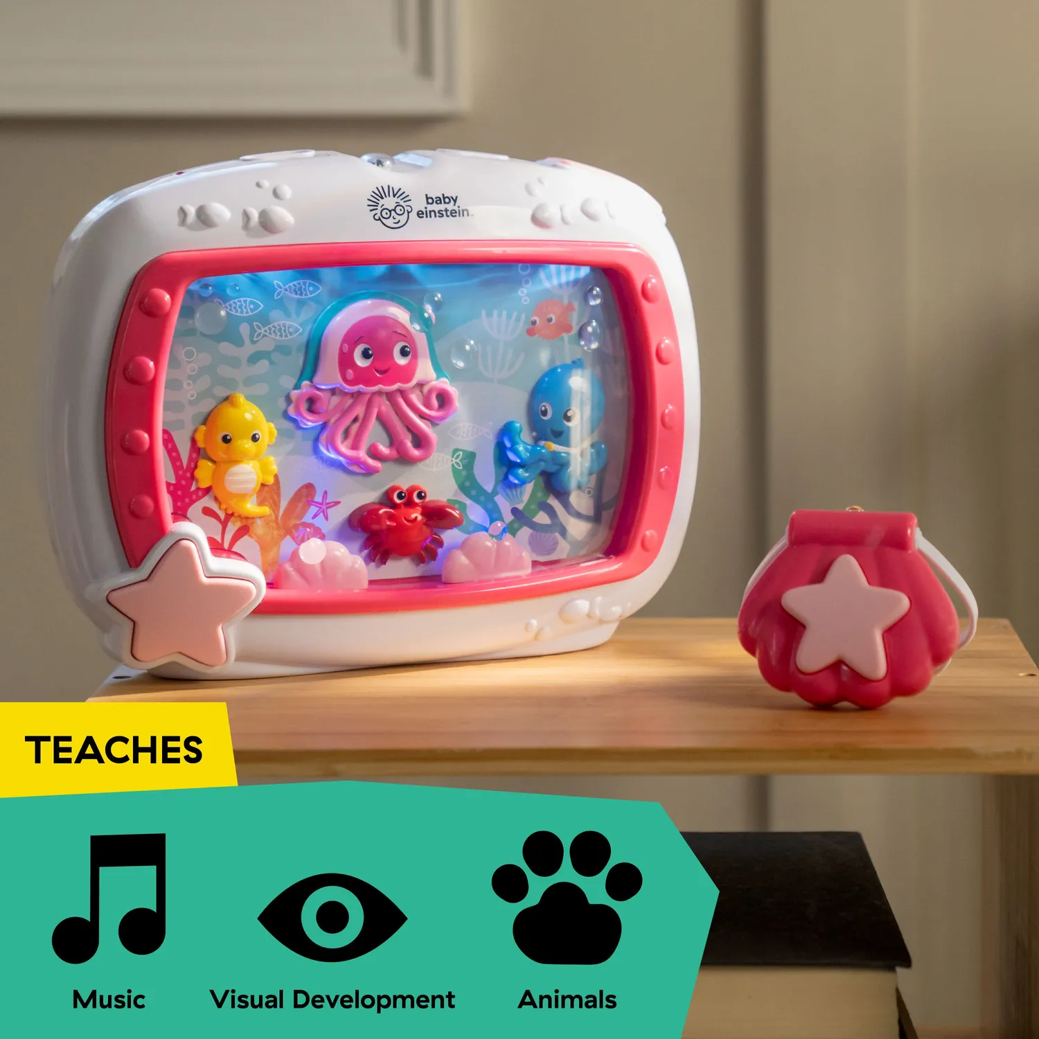 Baby Einstein Sea Dreams Soother Einschlafhilfe Rosa Musiklicht