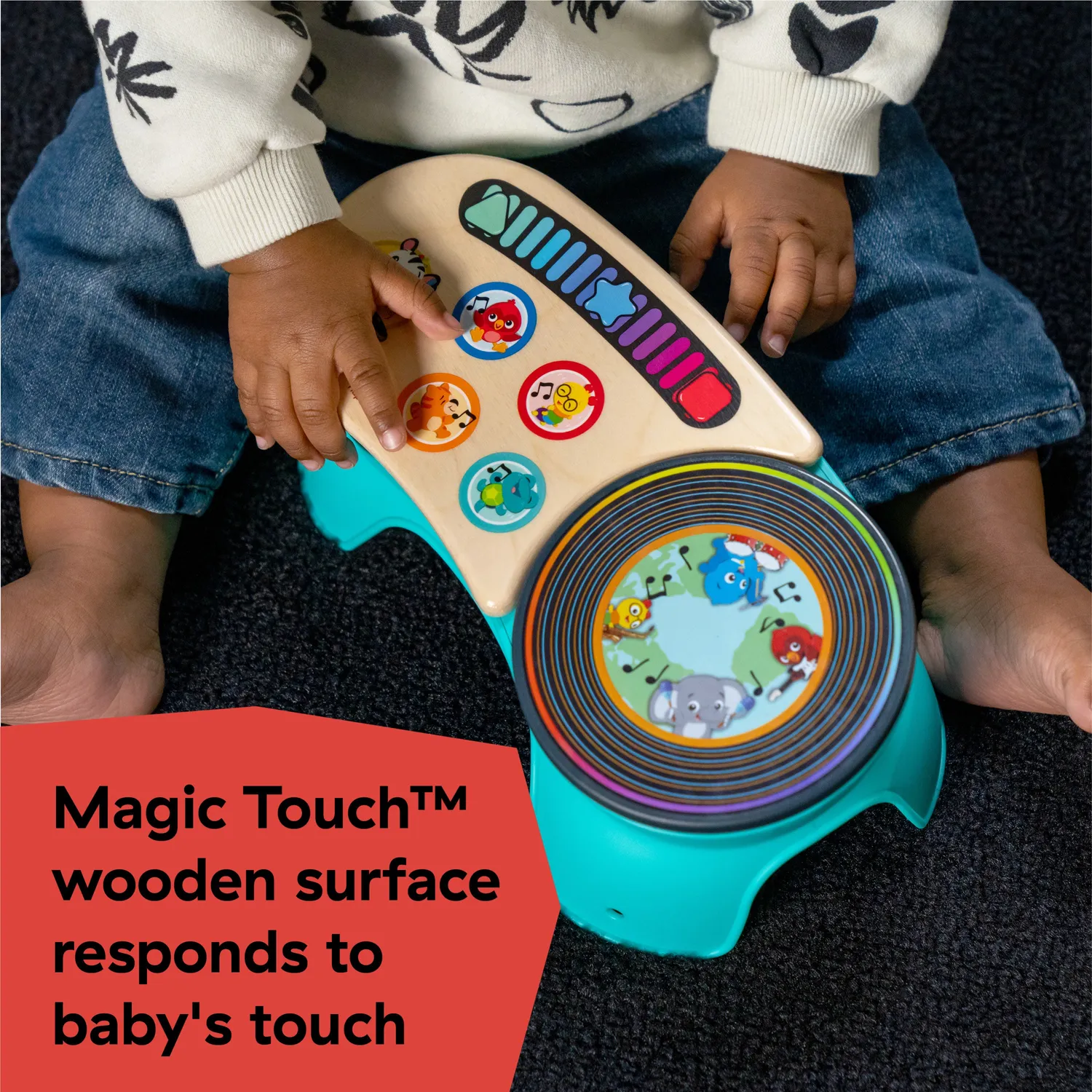 Baby Einstein DJ Discovery Magic Touch Plattenspieler Musikspielzeug Holz