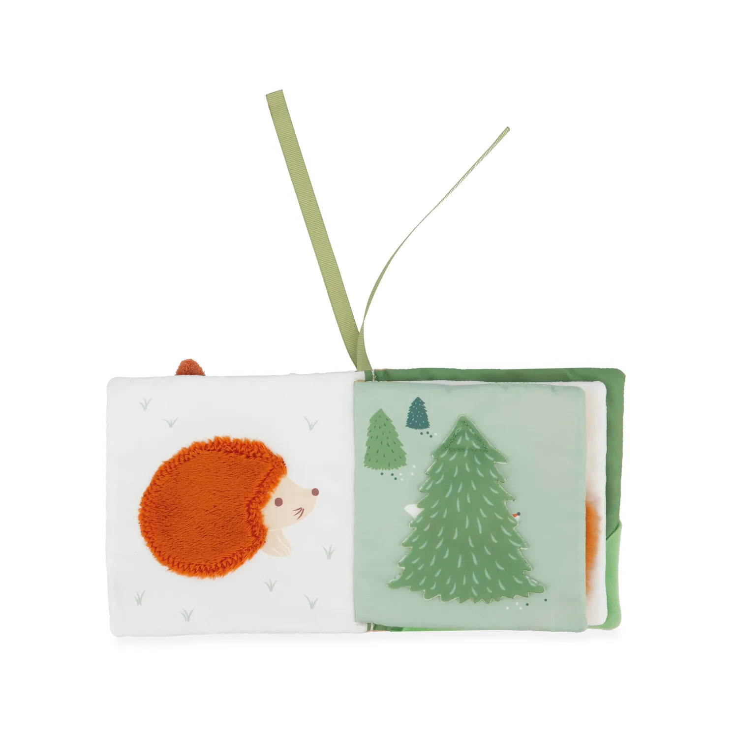 Kaloo Les Amis Stoffbuch Waldtiere mit Mini-Kuscheltier 14 cm