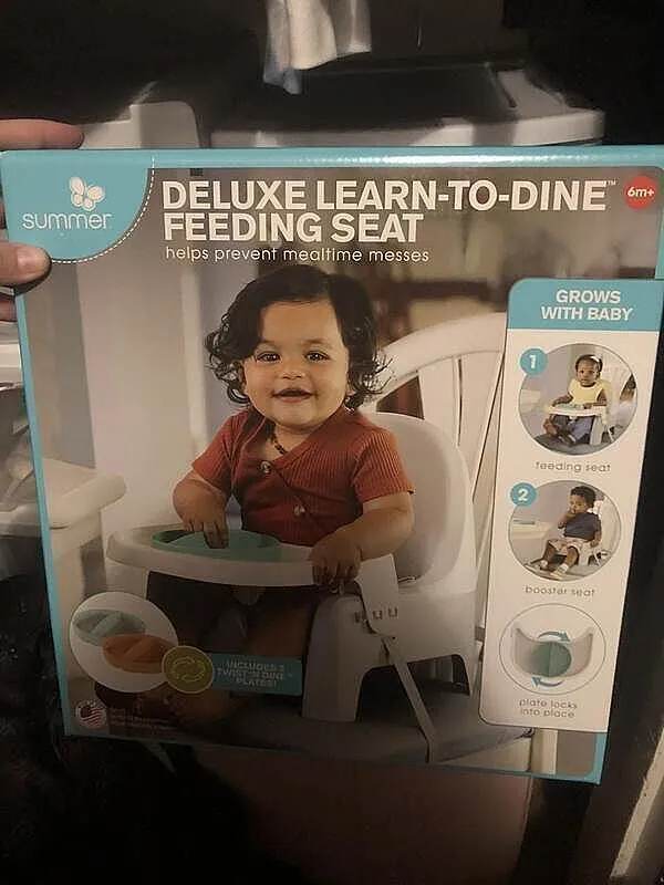 Summer Learn-to-Dine Deluxe Sitzerhöhung mit Tablett 2-tlg