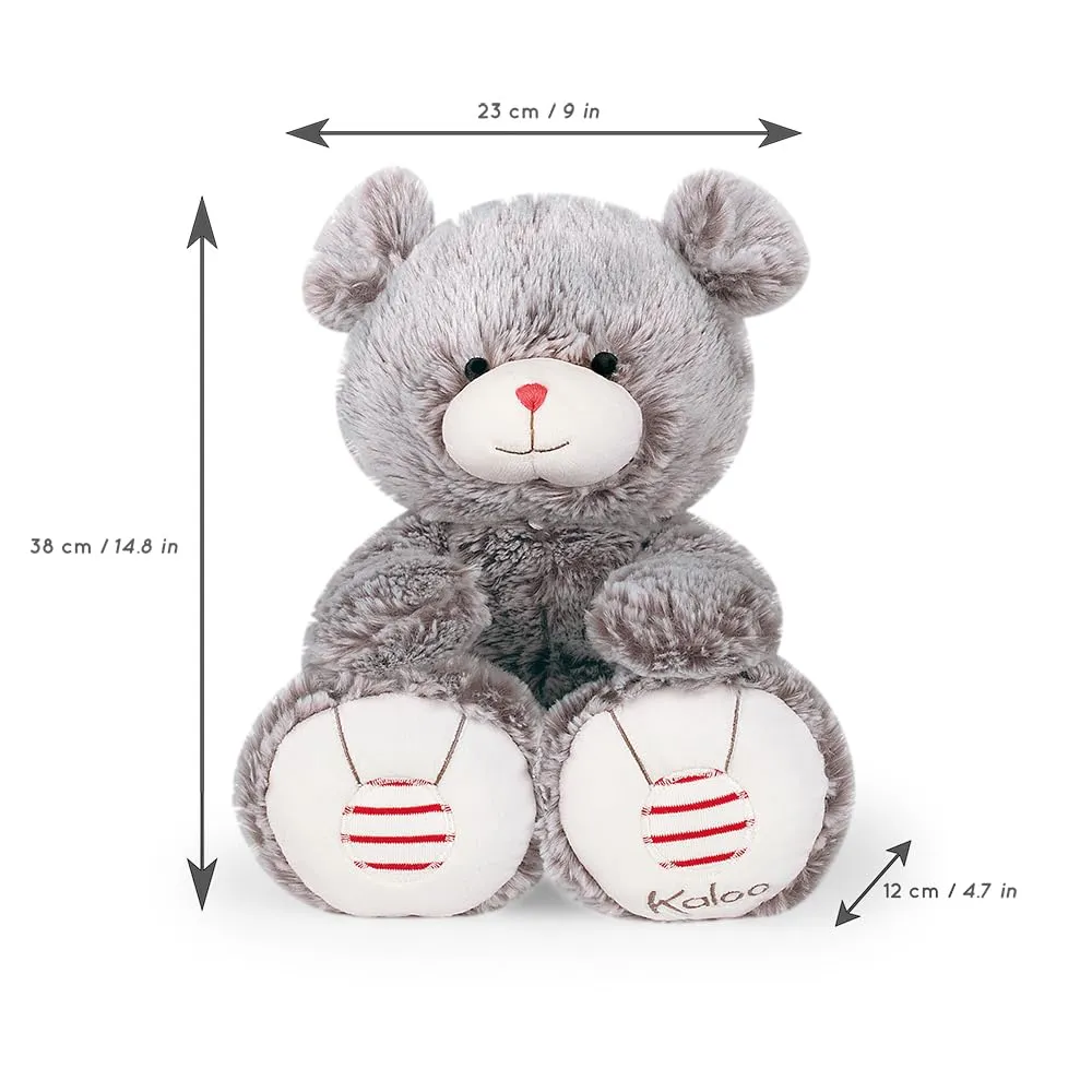 Kaloo Rouge Bär Plüschtier Grau 38 cm Groß