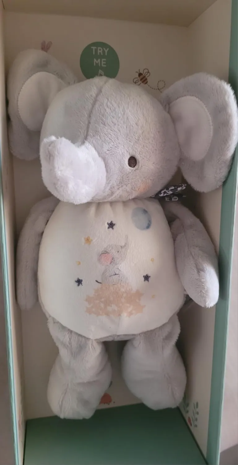 Kaloo Petites Chansons Maus Kuscheltier mit Sound 28 cm mit Glöckchen