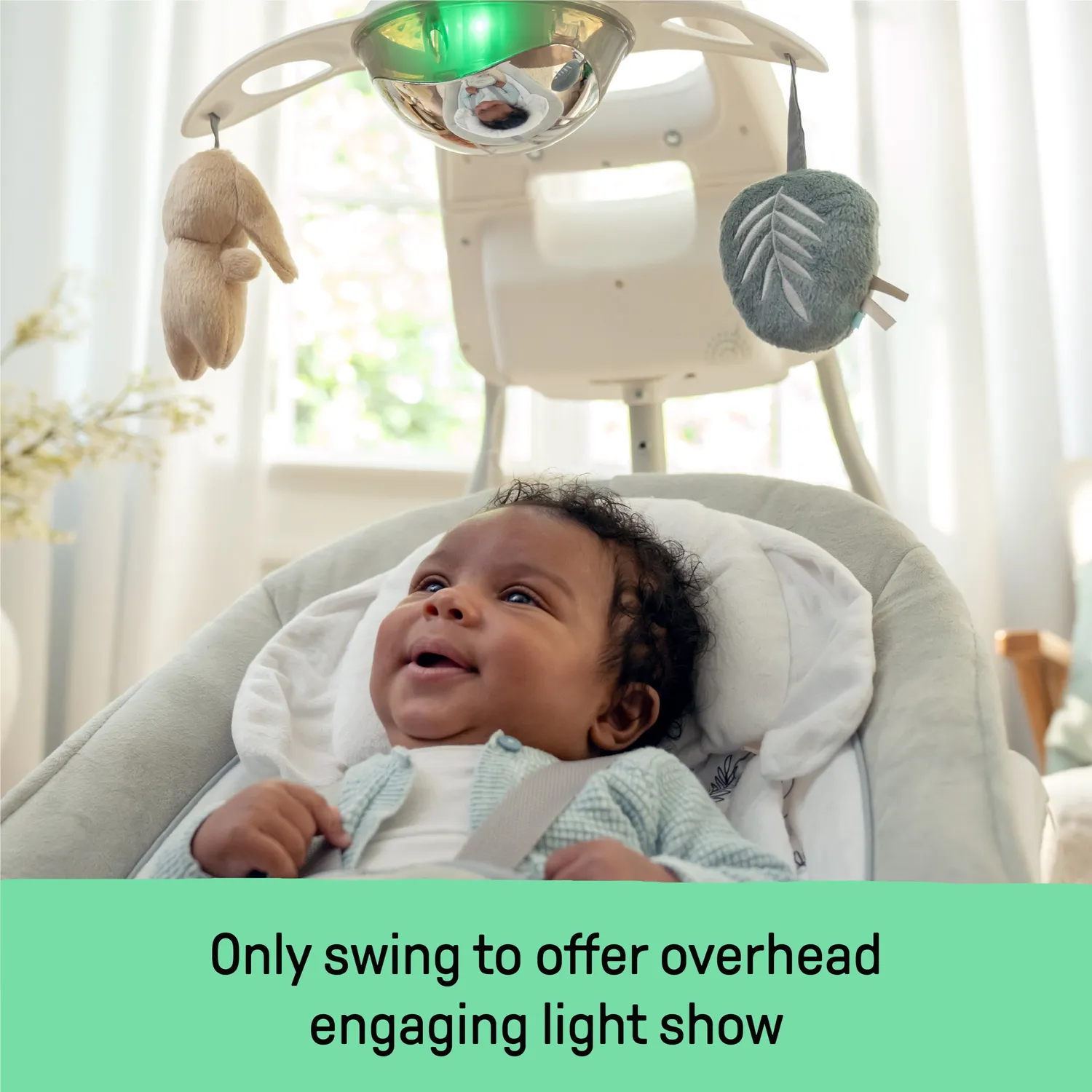 Ingenuity InLighten Soothing Swing Babyschaukel Remy 2-in-1