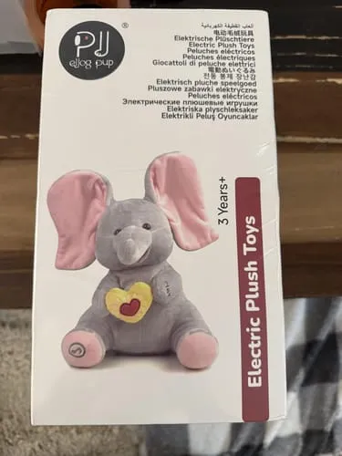 TUMAMA Plüsch-Elefant Interaktiv Peek-a-Boo Musik