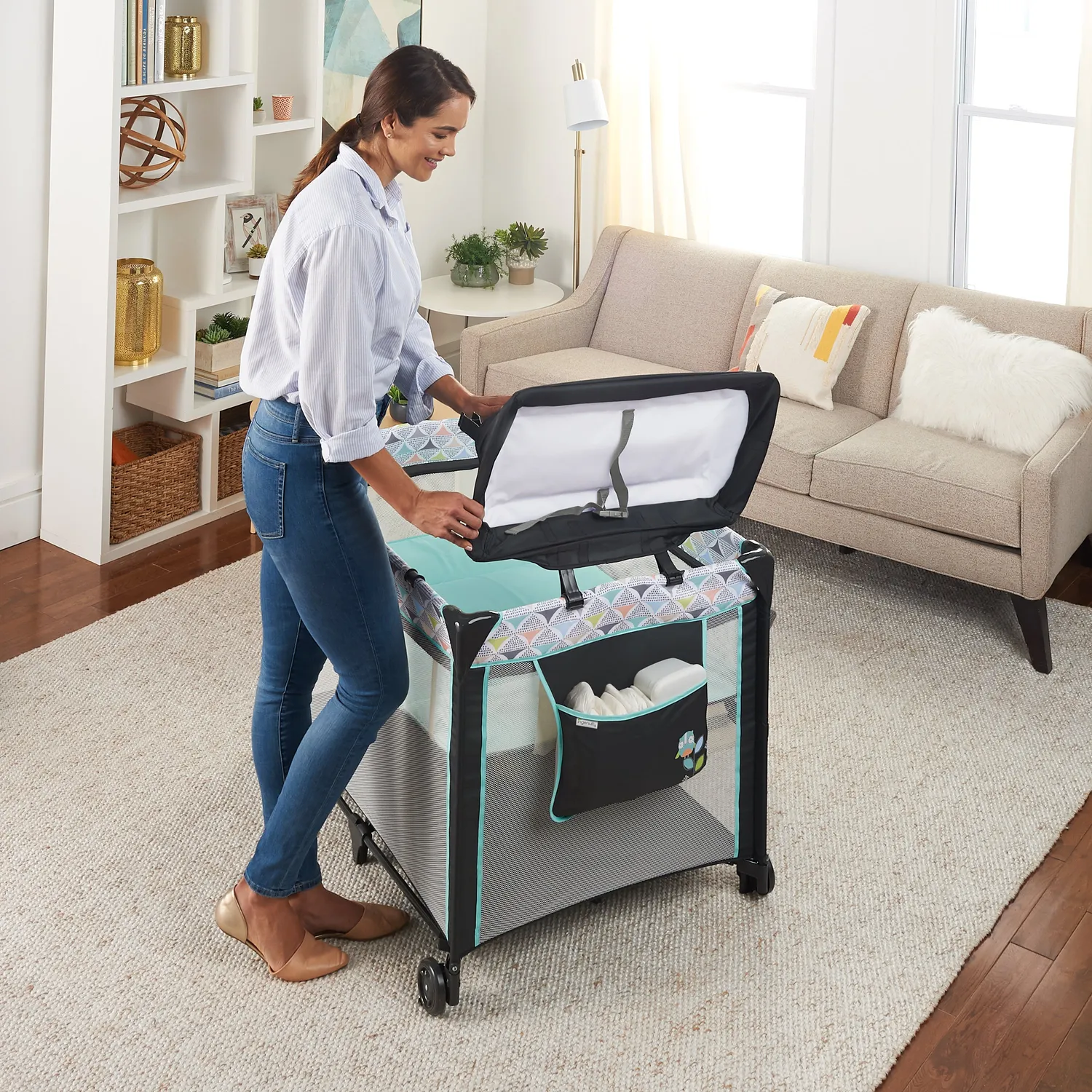 Ingenuity Smart & Simple Bryant Reisebett mit Wickeltisch
