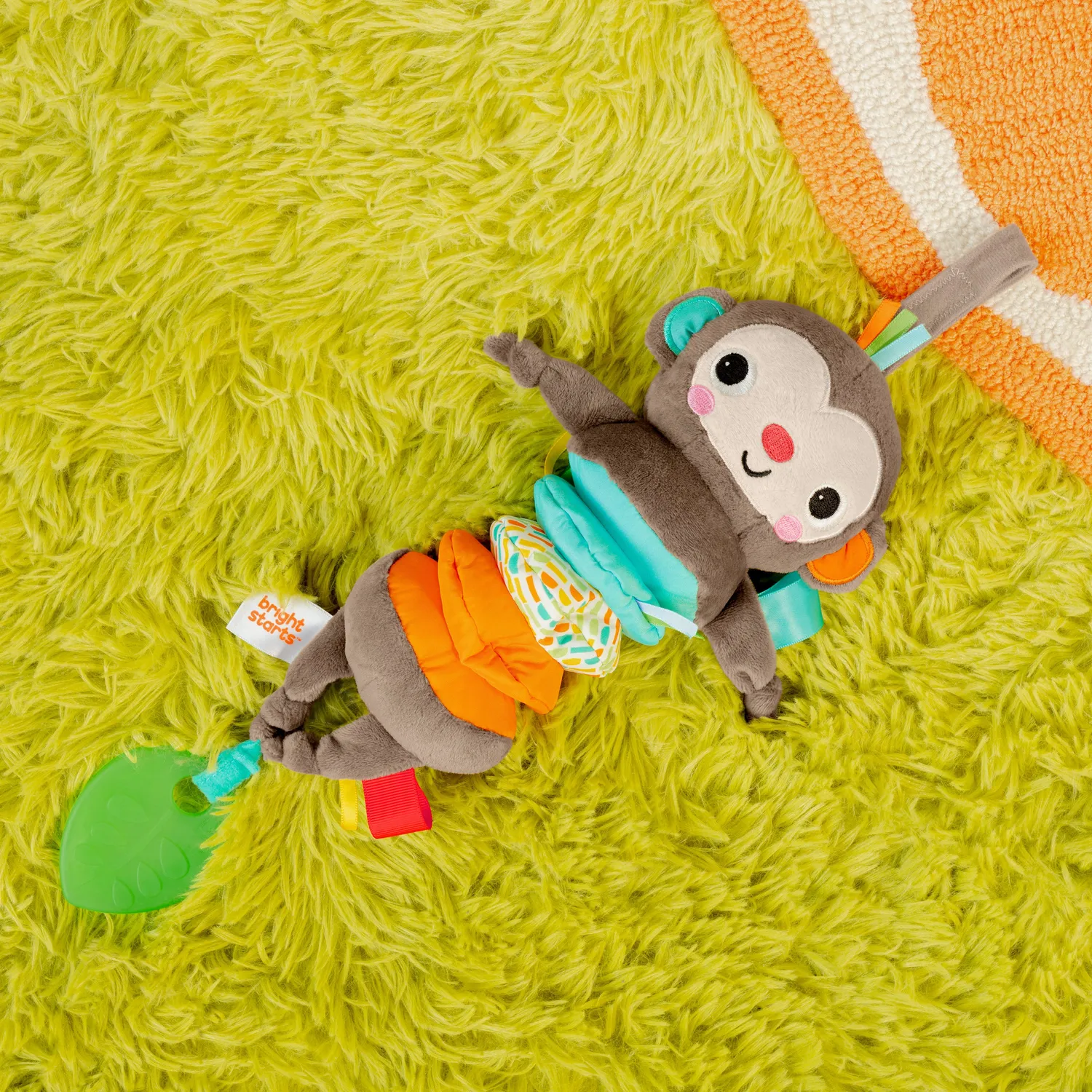 Bright Starts Pull Play Boogie Musikspielzeug Affe Zug