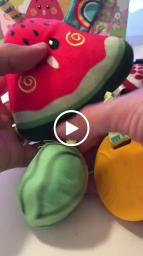 TUMAMA Frucht Rassel Anhänger 4er-Set Plüsch Baby