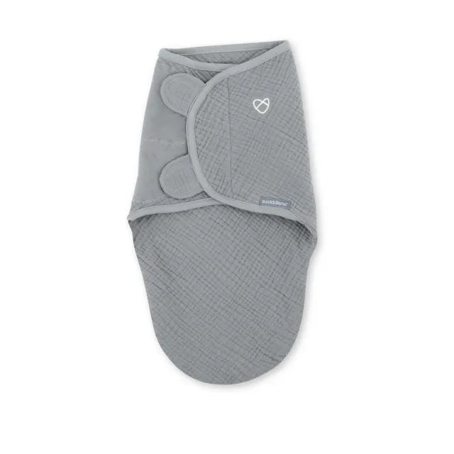 SwaddleMe Original Muslin Pucksack Granite 0-3 Monate atmungsaktiv