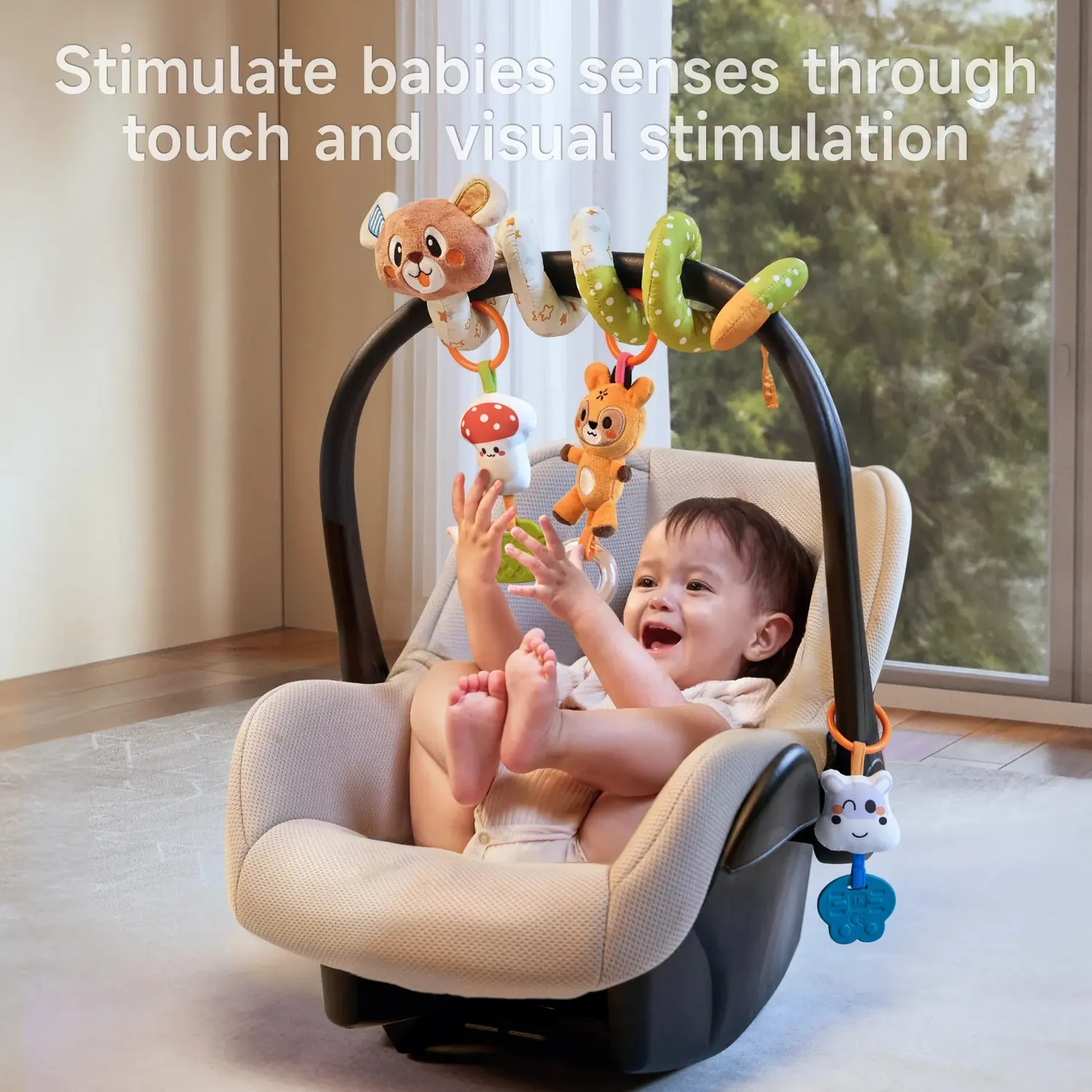 TUMAMA Bär Spirale Spielzeug Kinderwagen Rassel