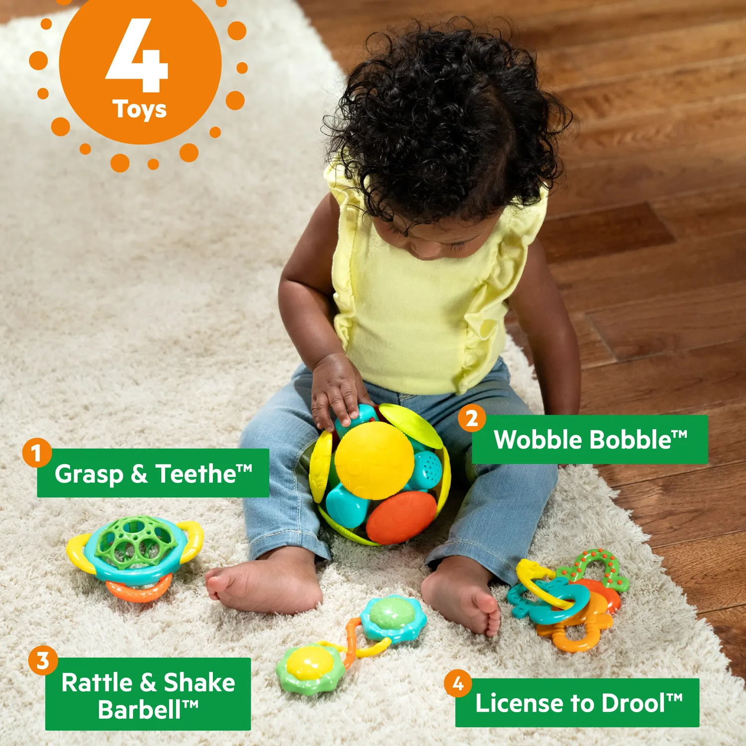 Bright Starts Catch Me Smile Spielzeug-Set 4-teilig