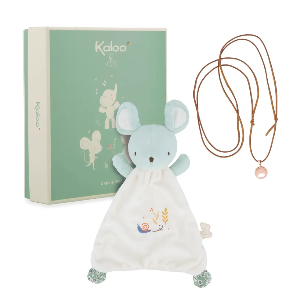 Kaloo Schmusetuch Maus + Bola Set Geschenkbox