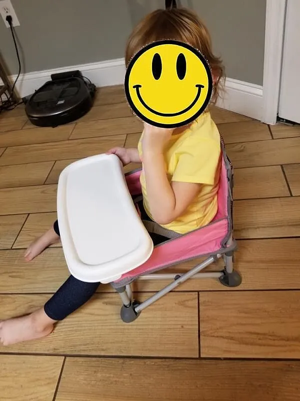 Summer Pop N Sit Booster grau Sitzerhöhung Tablett