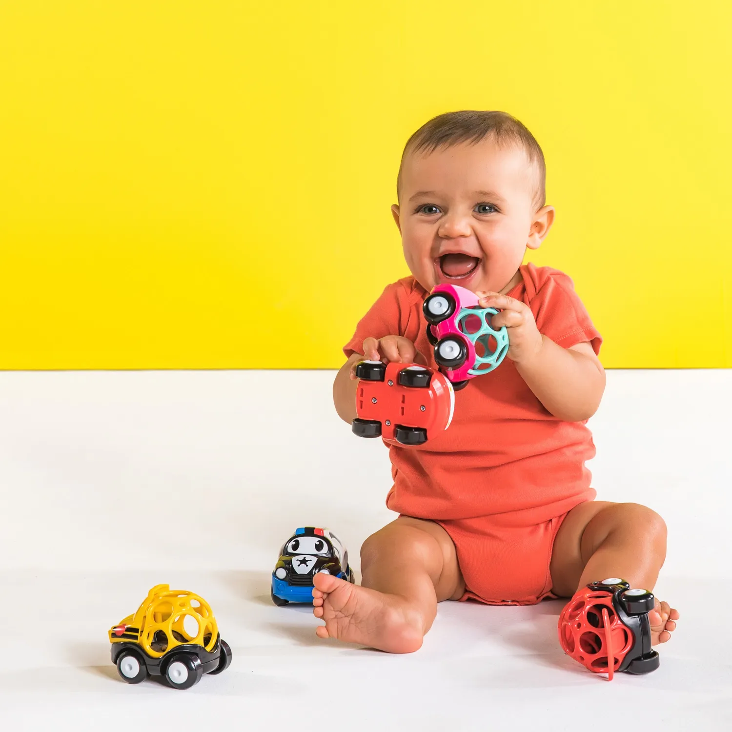 Bright Starts Go Grippers Fahrzeug Oball-Auto ab 18 Monaten