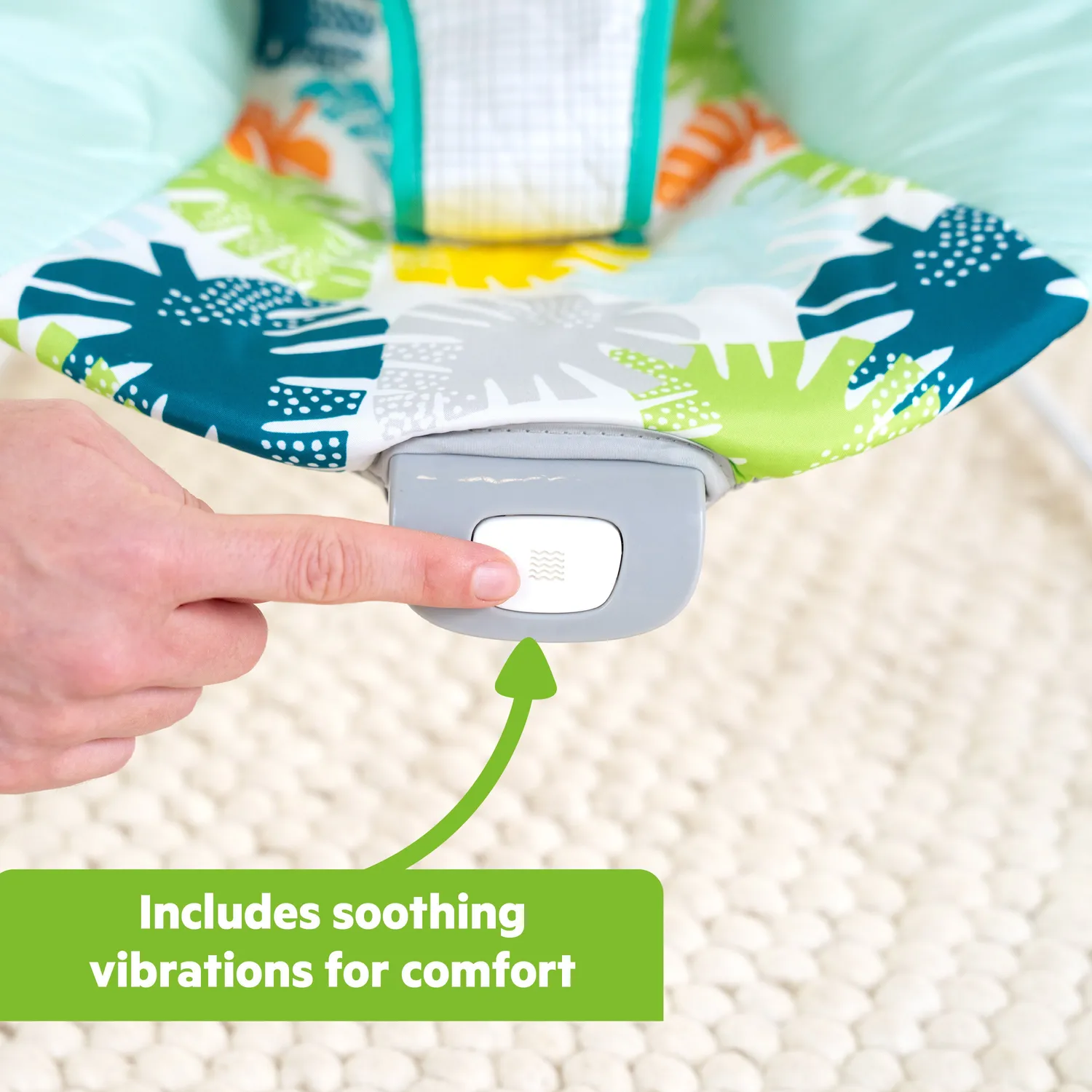 Bright Starts Wild Wonders Babywippe Vibration 0-6 M