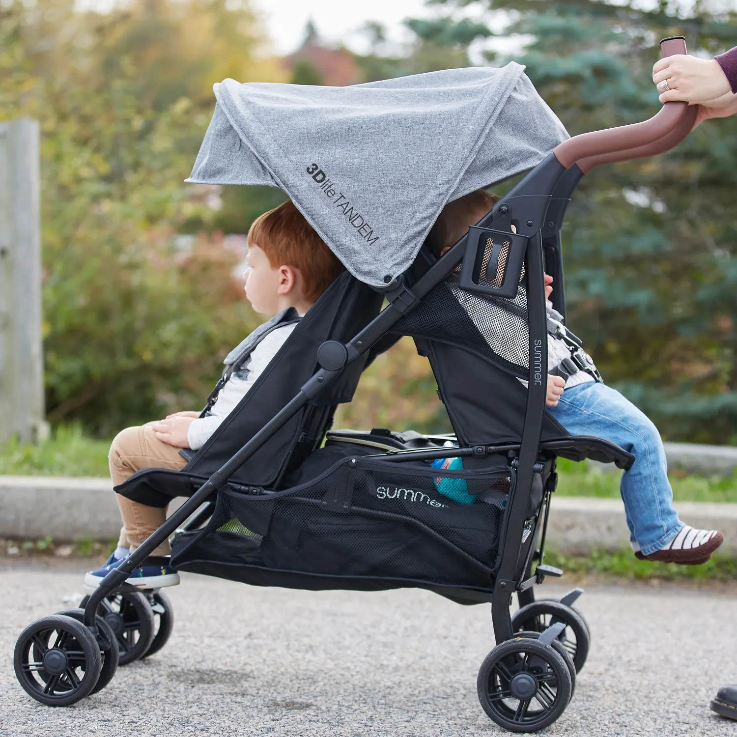 Summer 3Dlite Tandem Zwillingskinderwagen Doppelt Kompaktfaltung