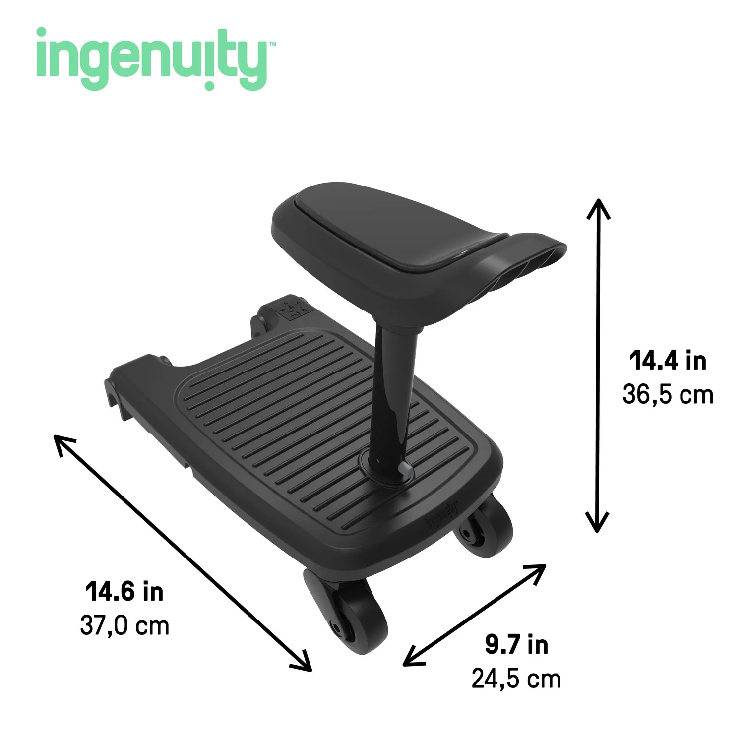 Ingenuity FoldAway Trittbrett mit Sitz für Kinderwagen