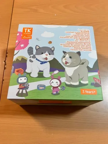 TUMAMA Interaktive Katze Plüsch Spielzeugkatze mit Futter-Set