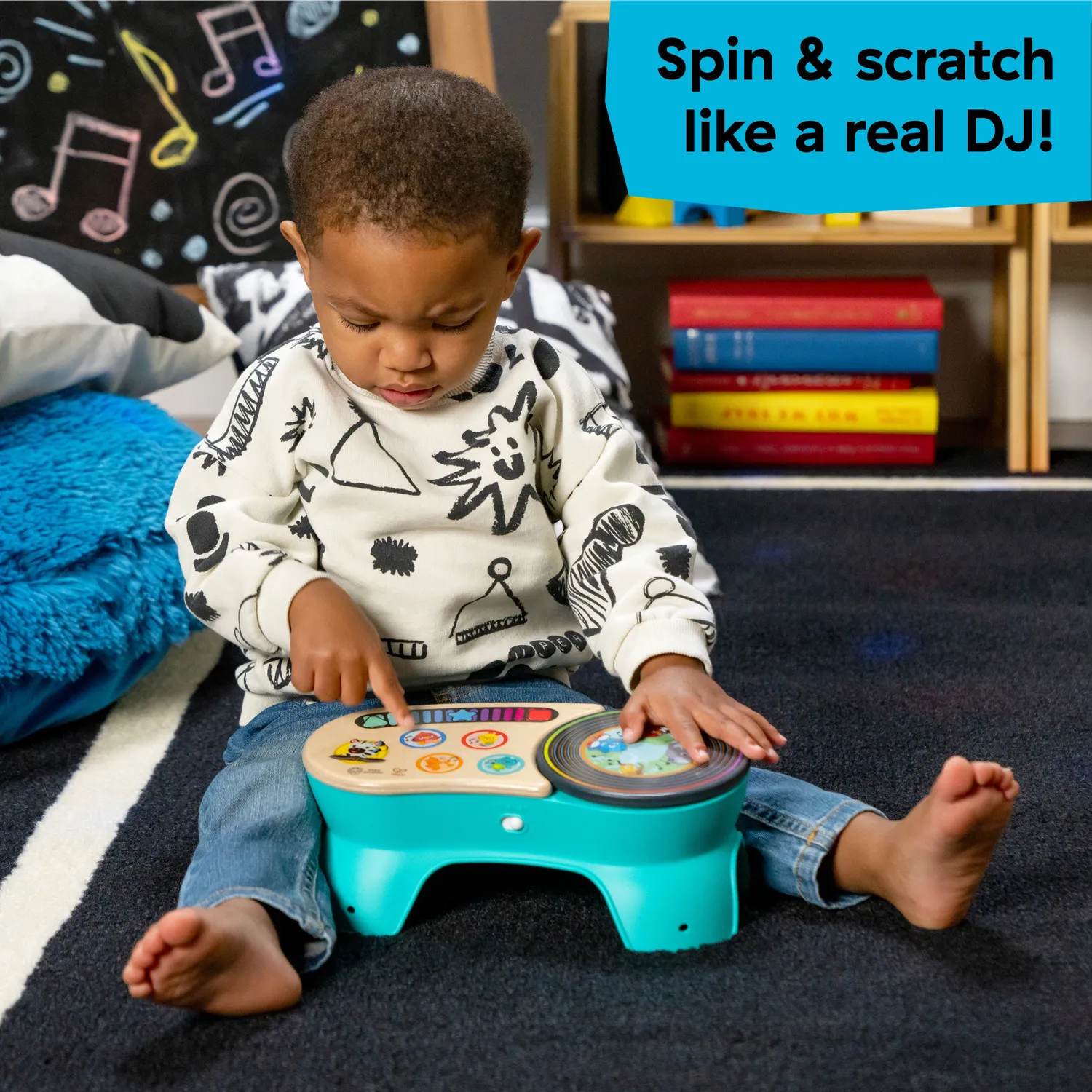 Baby Einstein DJ Discovery Magic Touch Plattenspieler Musikspielzeug Holz