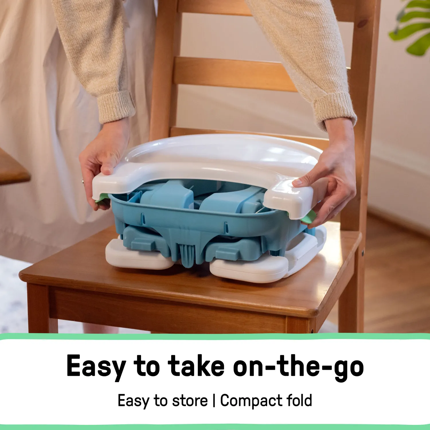 Ingenuity Deluxe Comfort Booster Sitzerhöhung Teal faltbar 6M-3J