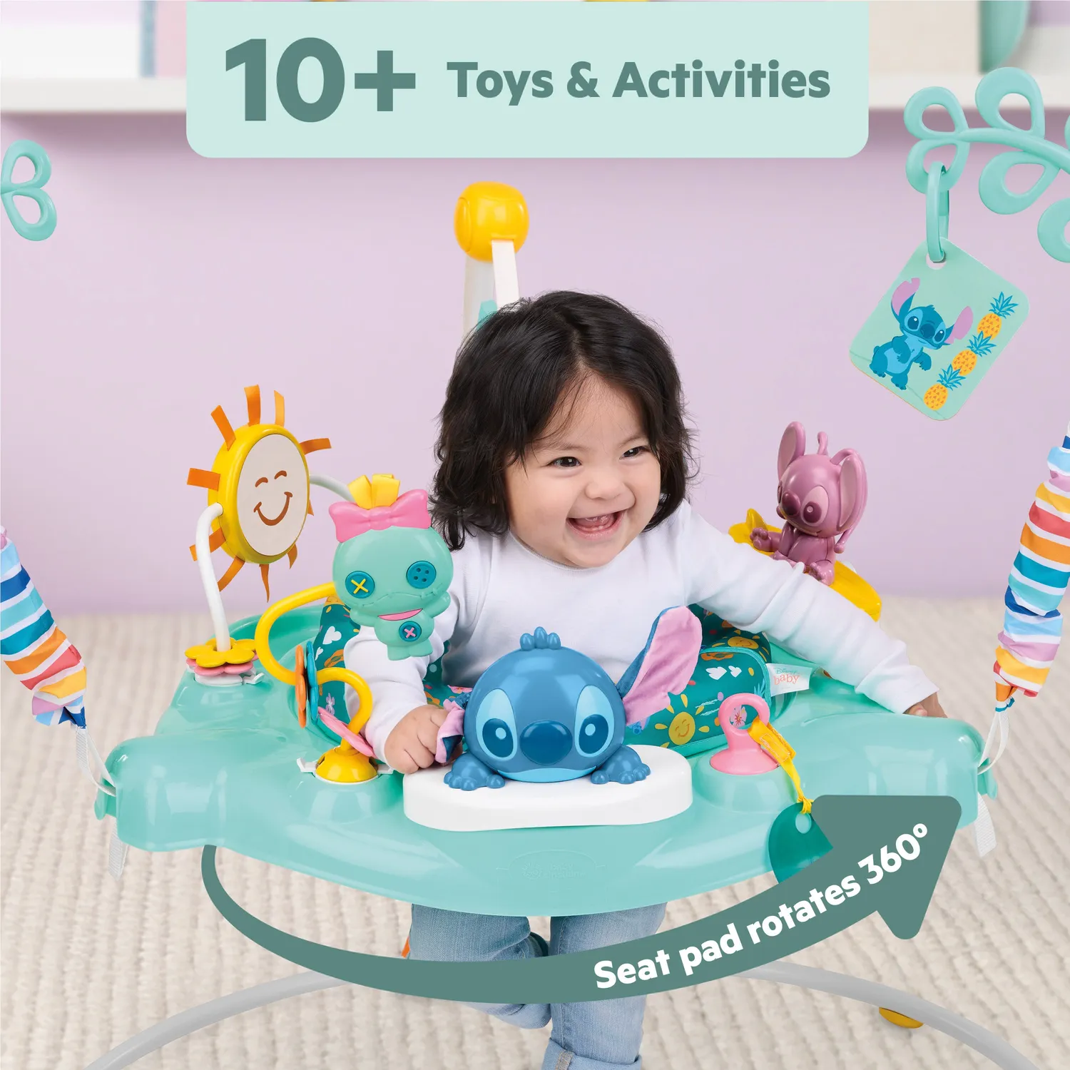 Bright Starts Little Ohana Stitch Babyhopser mit Musik