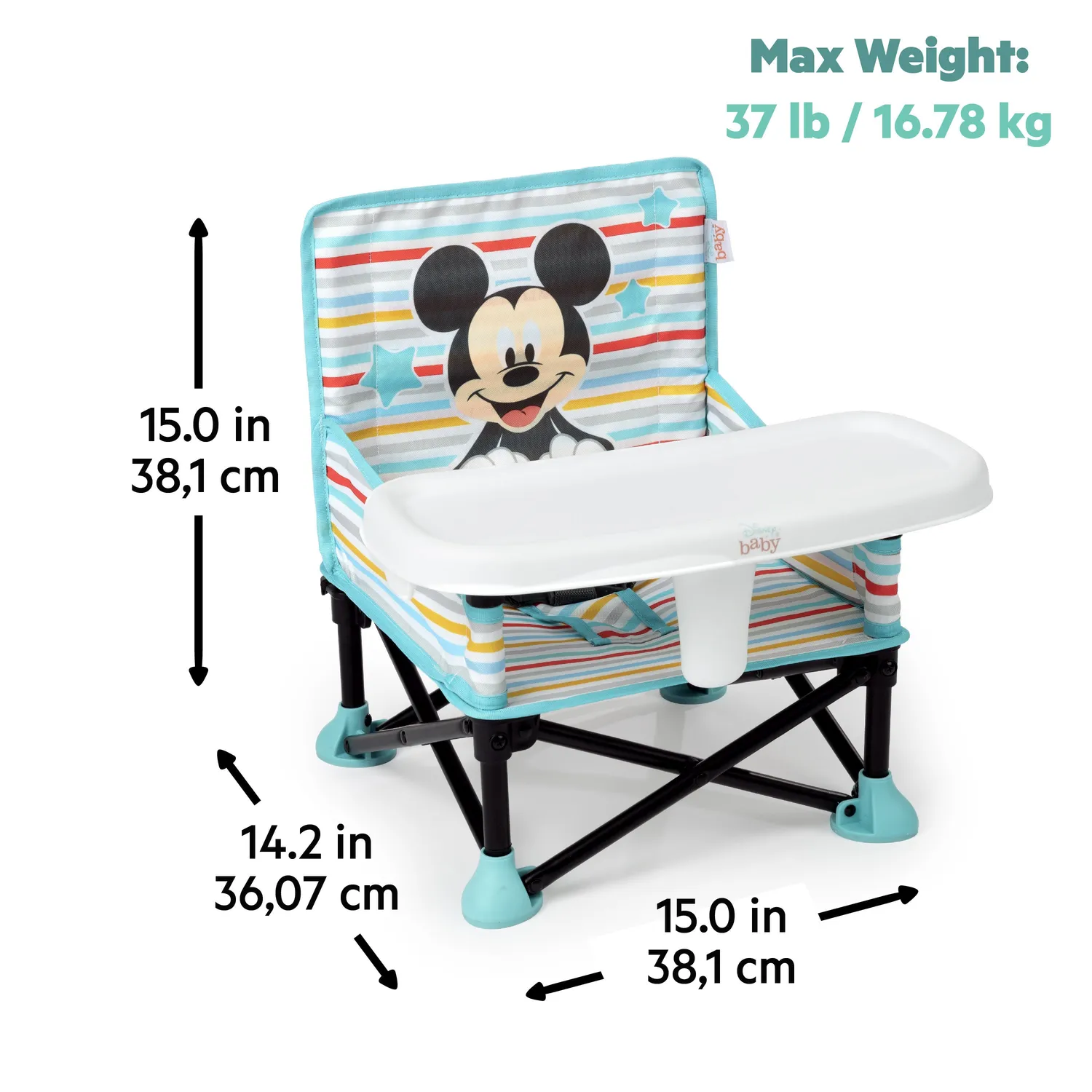 Disney Baby Mickey Mouse Pop N Sit Booster Sitz Mickey