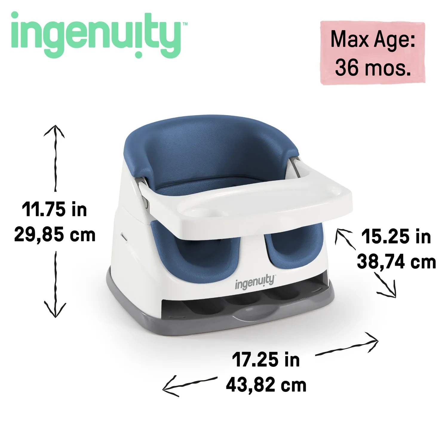 Ingenuity Baby Base 2-in-1 Boostersitz Night Sky
