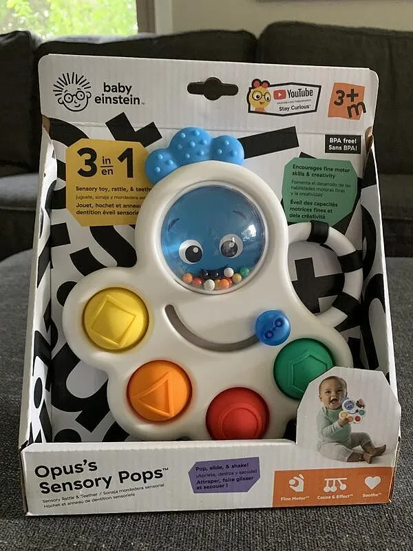 Baby Einstein Octo-Push Bubble Pop Sensorikspielzeug Beissspielzeug 6M+