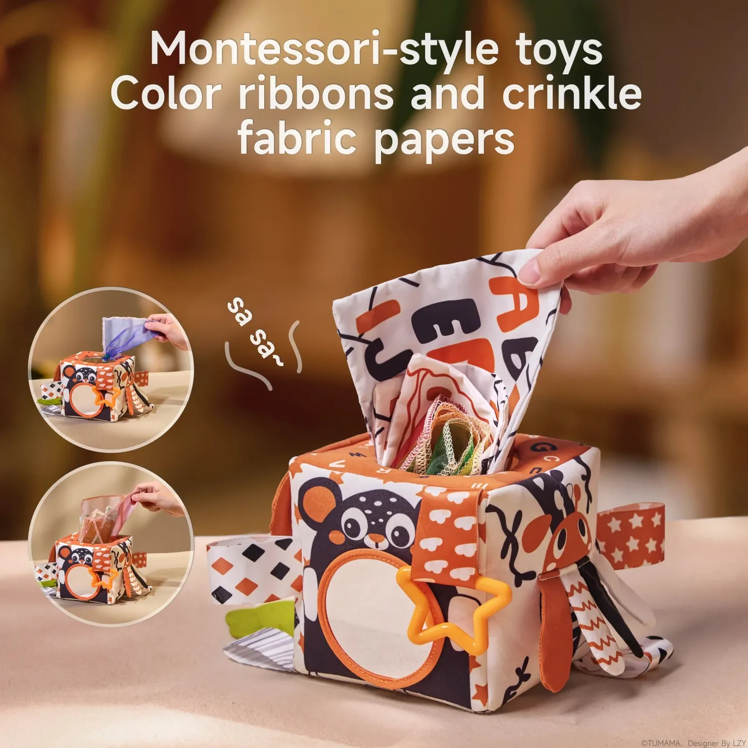 TUMAMA Tücherbox Babyspielzeug Montessori