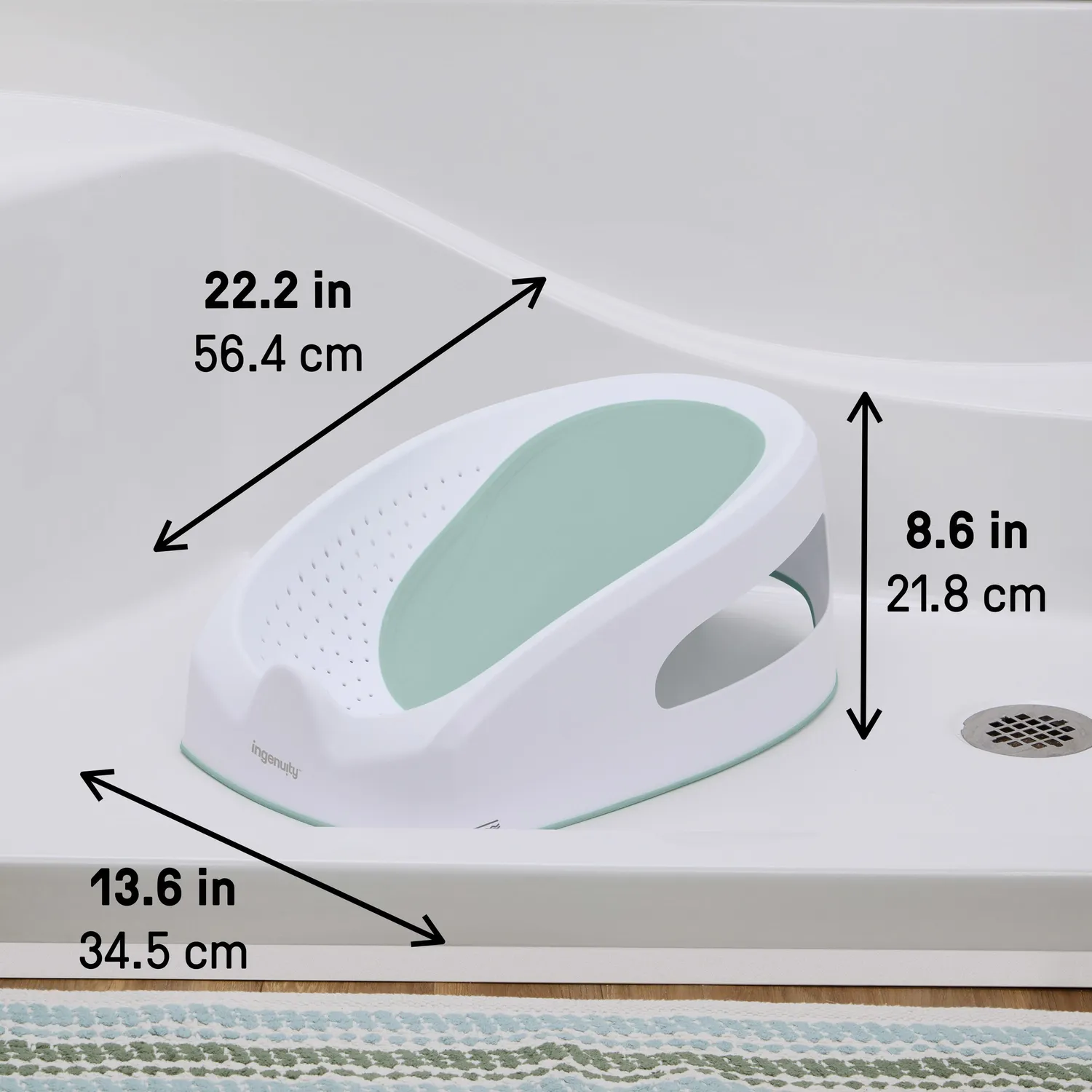 Ingenuity Easy Rinse Badesitz 0-6 Monate grün