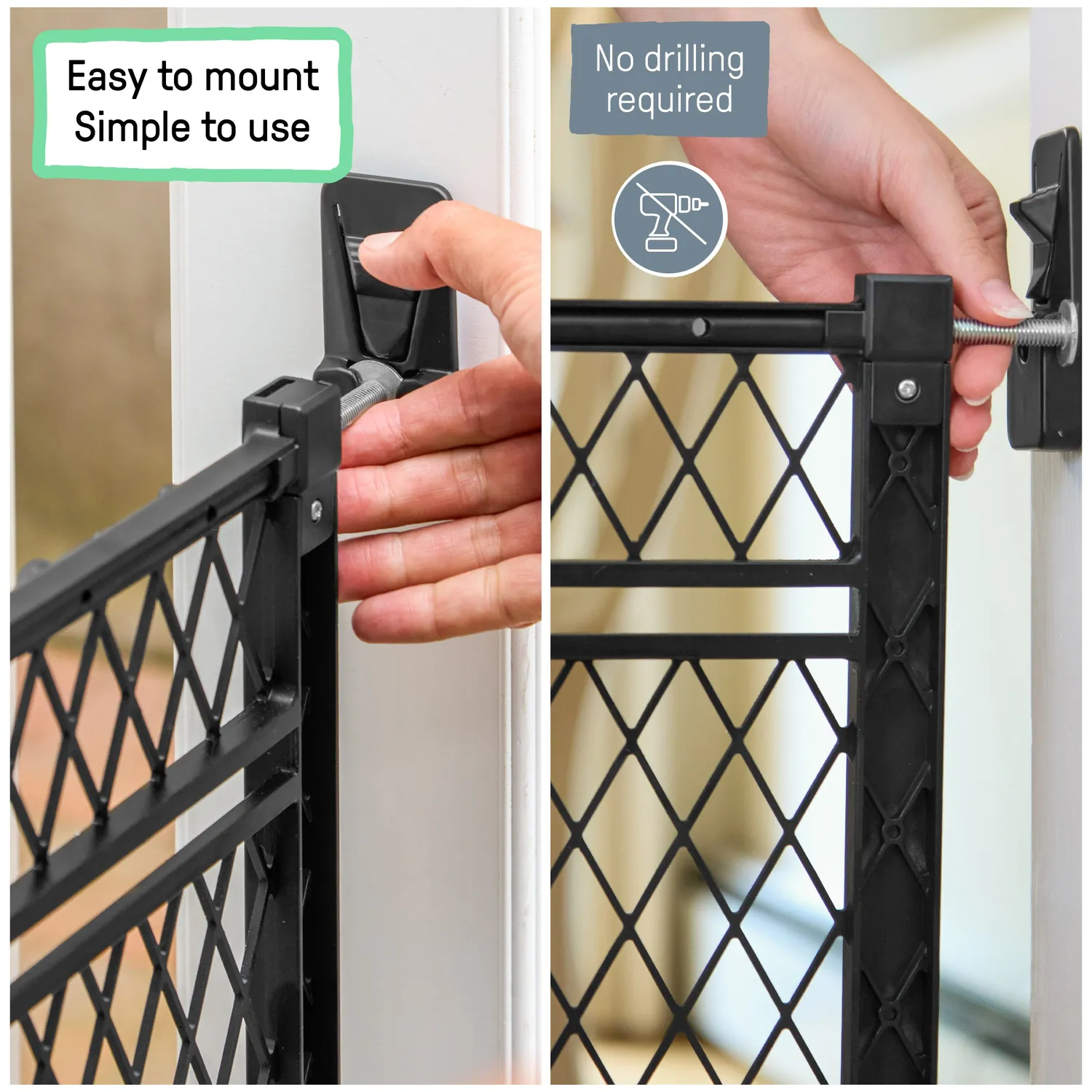 Ingenuity Doorway 42W Türgitter 2er-Set 58-107 cm weiß Stahl