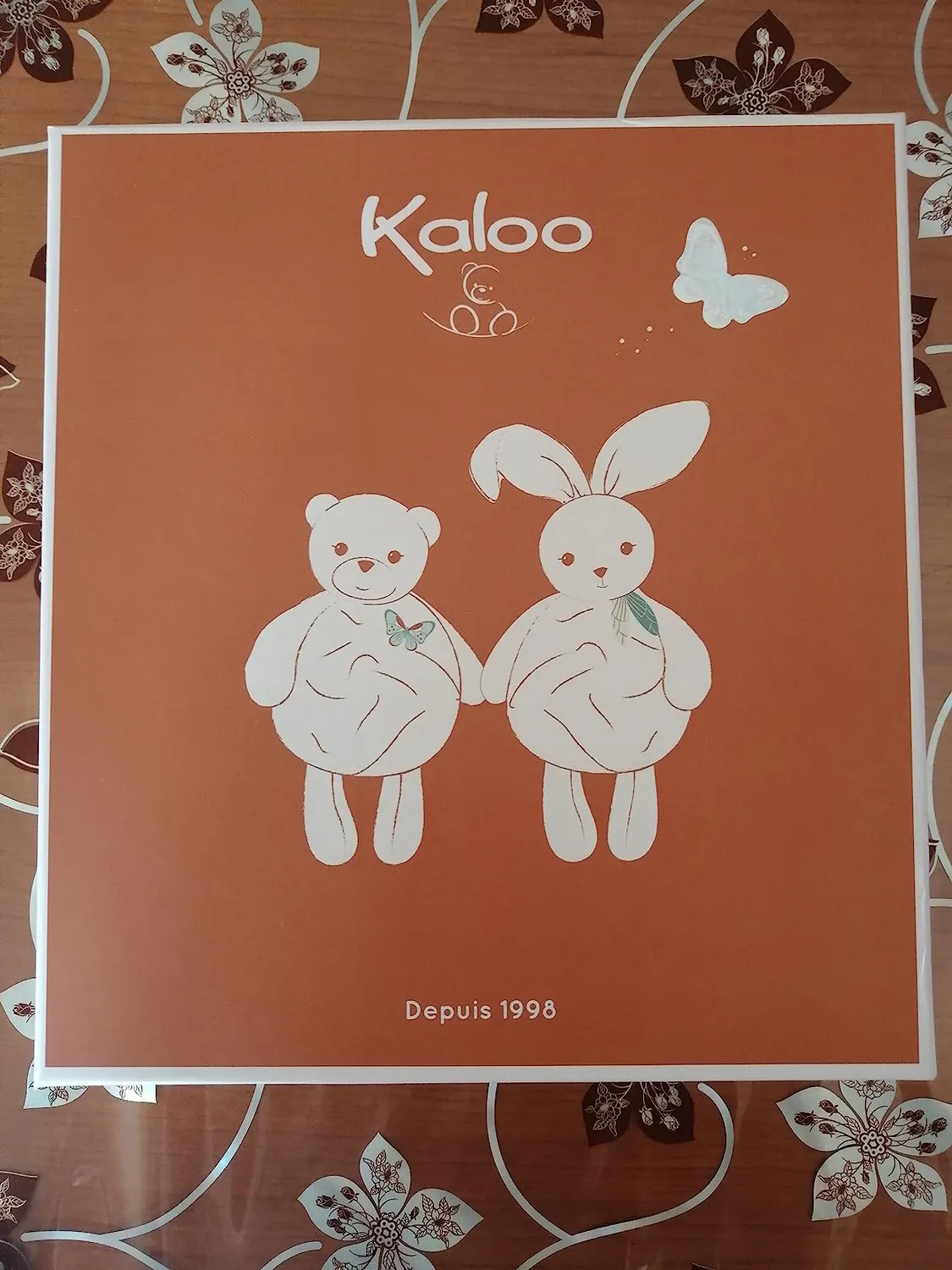 Kaloo Plume Trösterchen-Bär Schmusetuch Grün 26 cm weich