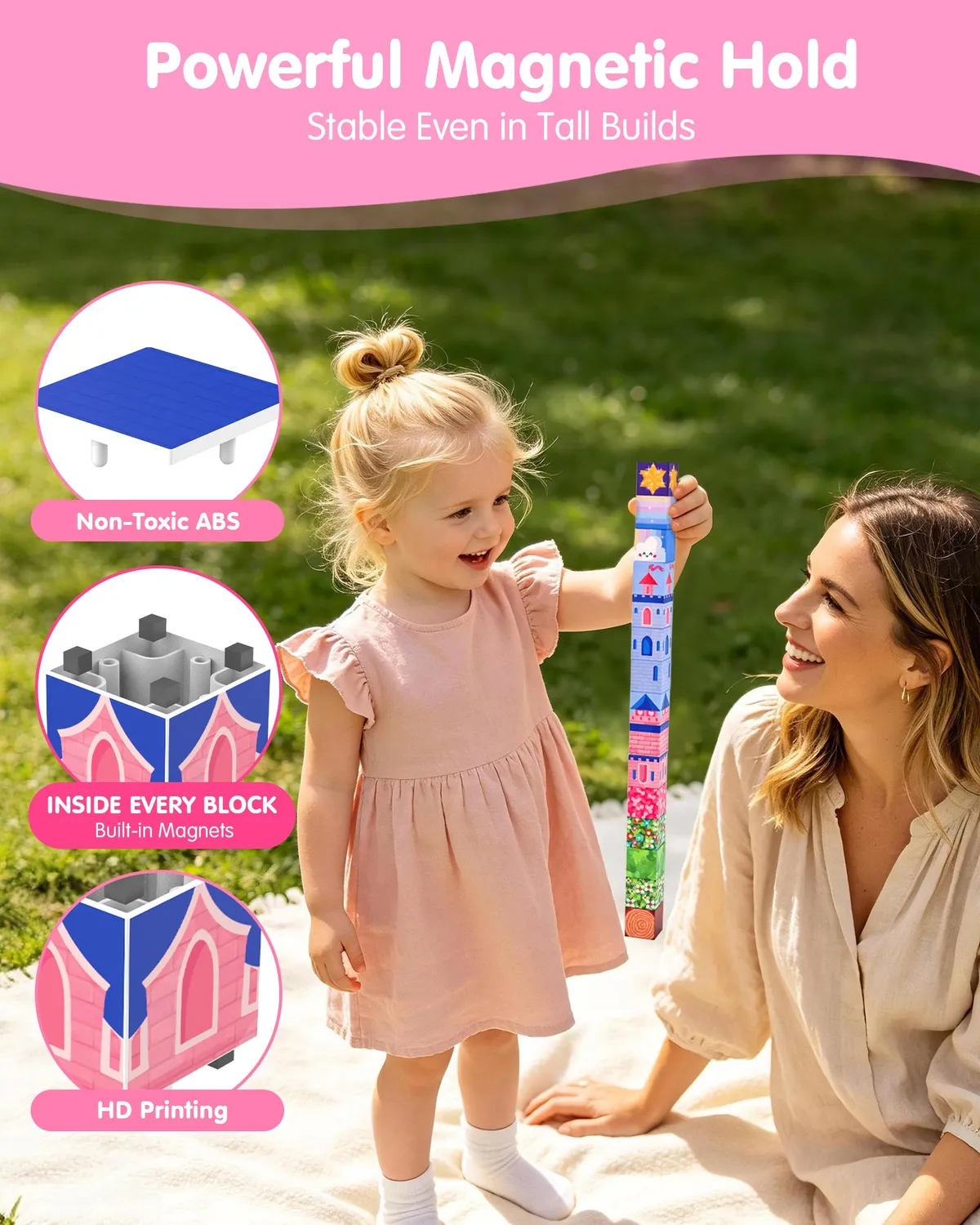 hahaland Dreamy Castle Magnetbausteine Schloss-Set ab 3 Jahren