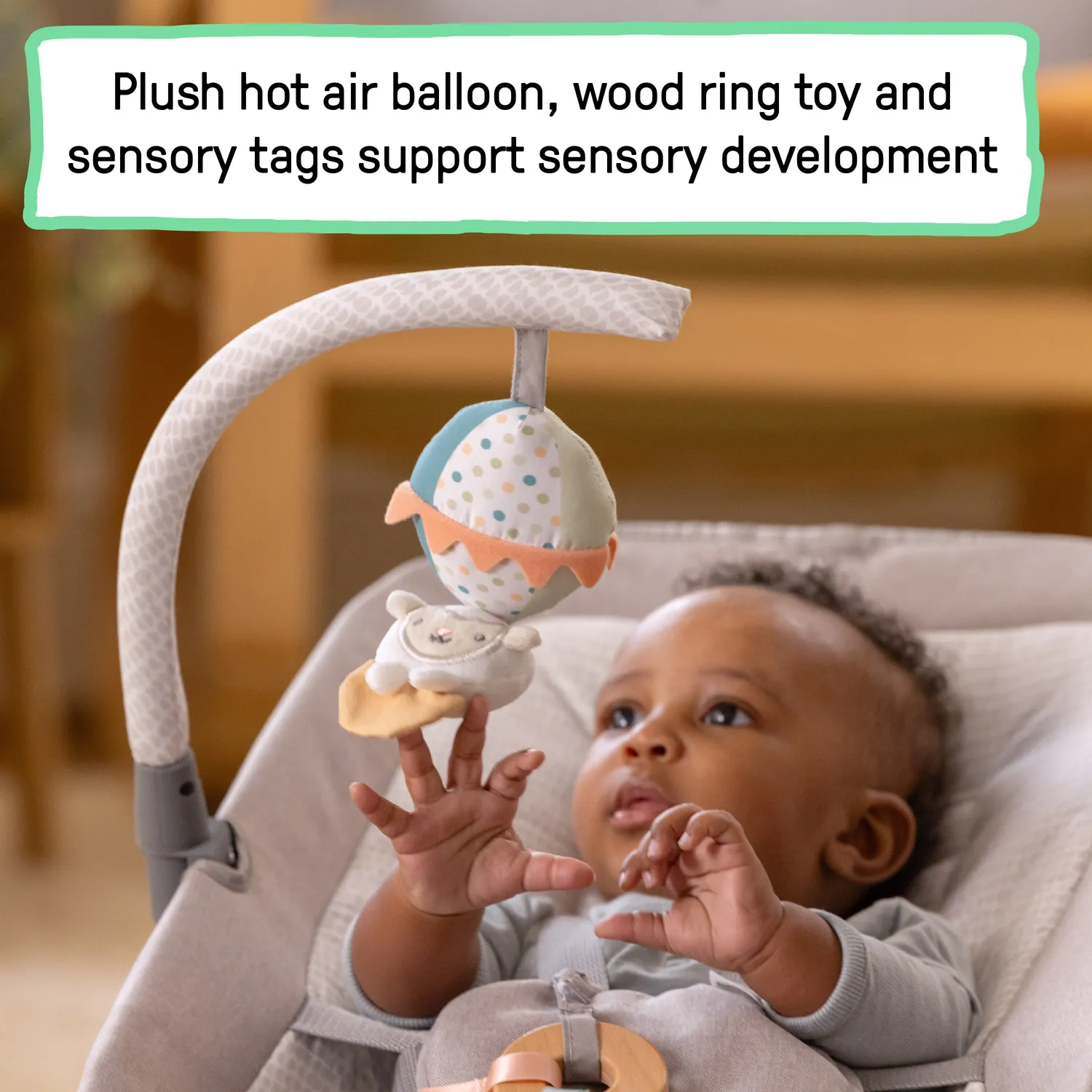 Ingenuity Keep InMotion Babywippe Soulful Skies automatisch