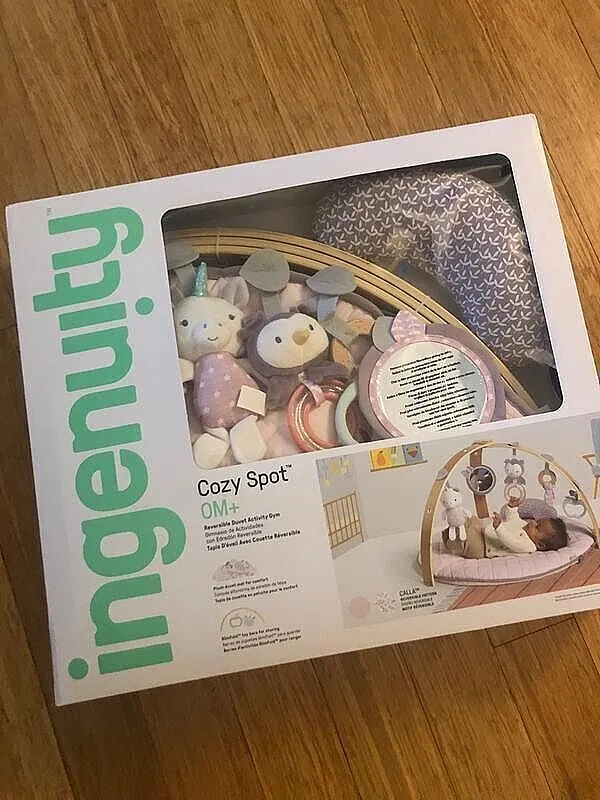 Ingenuity Cozy Spot Duvet Spieldecke Calla mit Spielbogen Holz