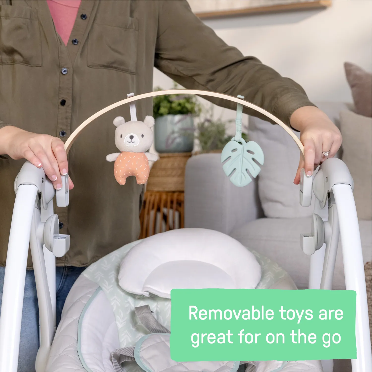 Ingenuity Cozy Spot Swing Babyschaukel mit USB