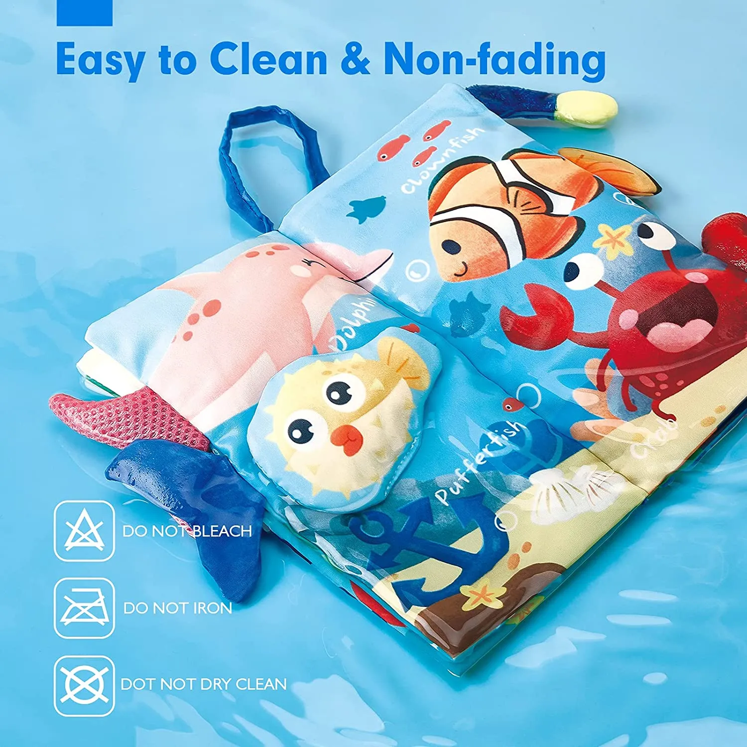 hahaland Jungly Tails & Marine Life Stoffbuch 2er-Set mit Knister