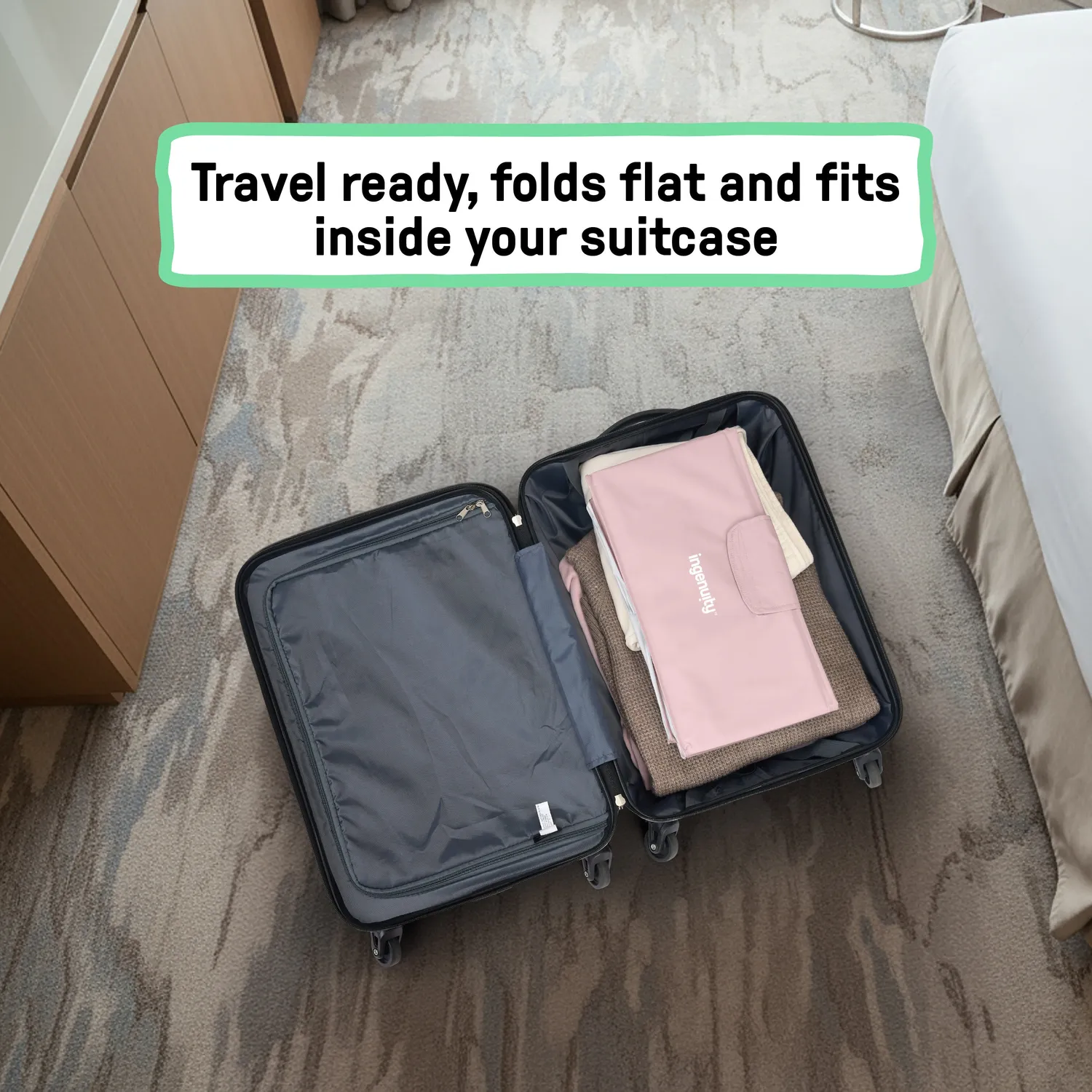 Ingenuity Tuckaway Kleinkind Badewanne Pink faltbar