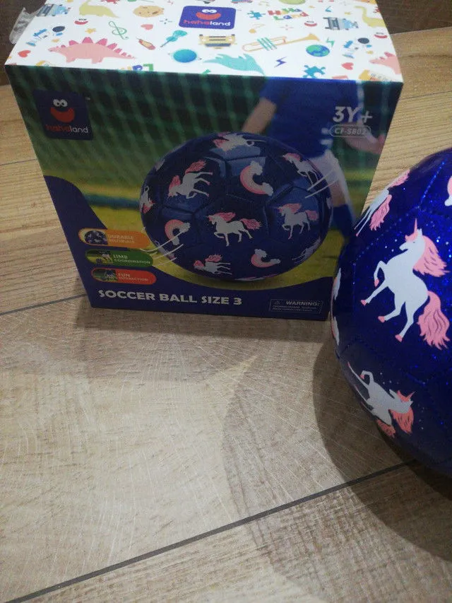 hahaland Fußball Größe 3 Glitzer mit Pumpe