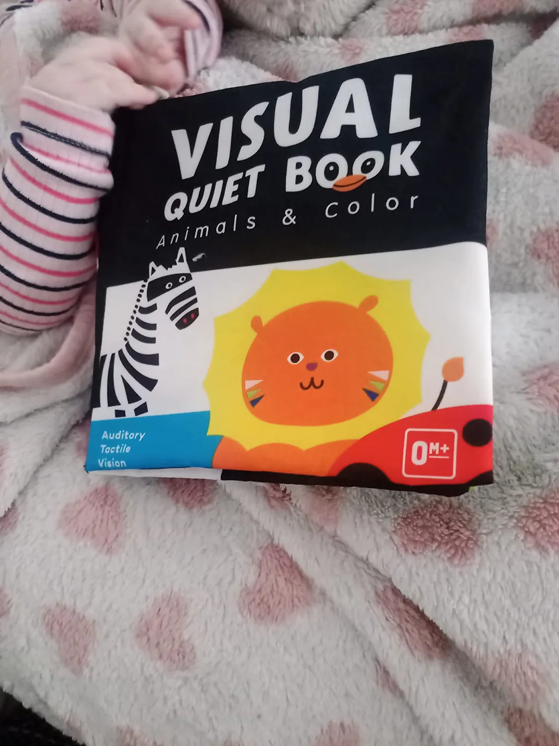 Beiens Stoffbuch Knisterbuch Baby schwarz-weiß