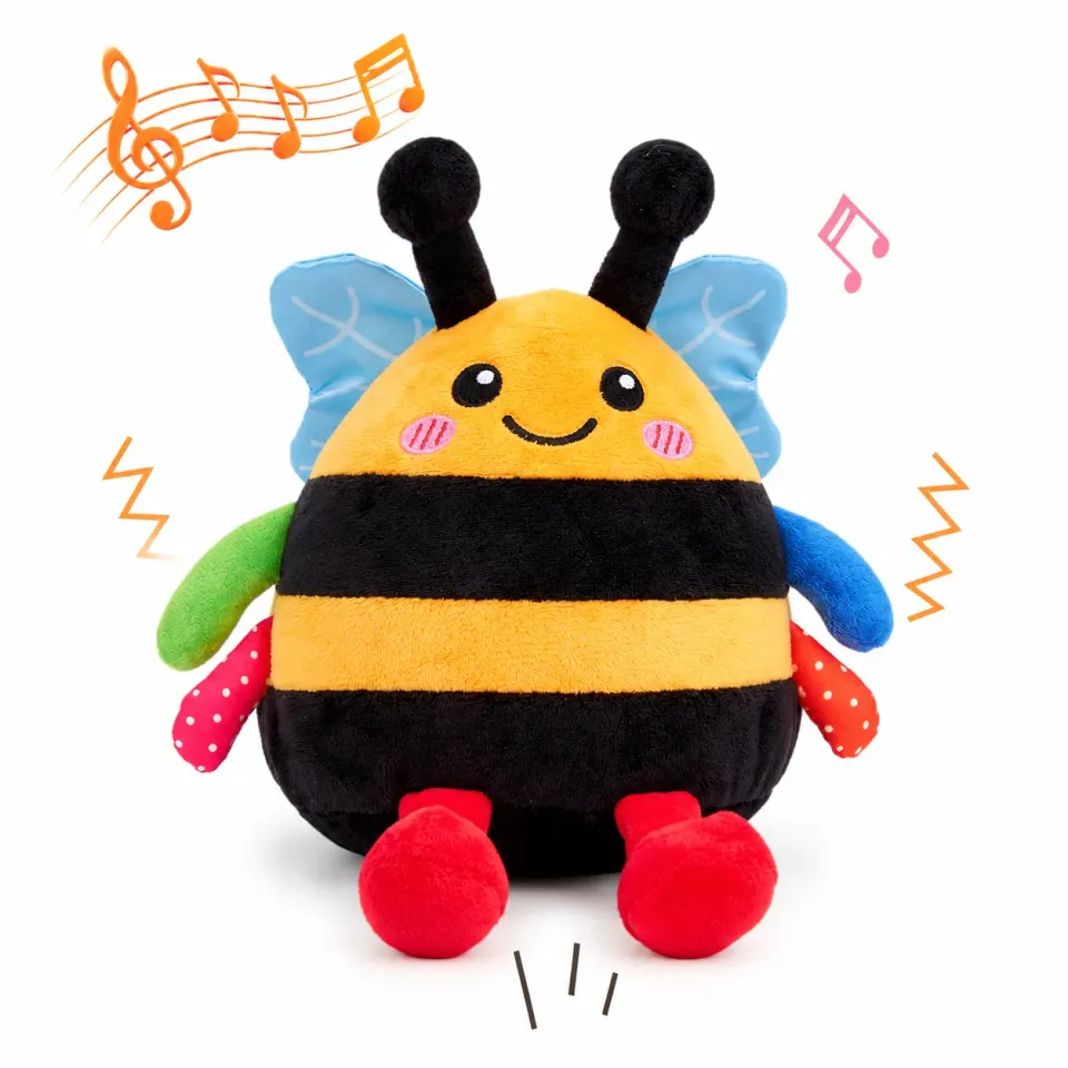 hahaland Dancing Bee Krabbelspielzeug Plüsch mit Musik
