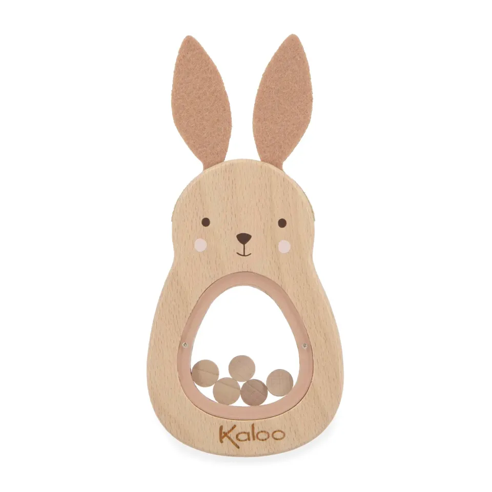 Kaloo Petites Chansons Rassel Kaninchen 11 cm Holz