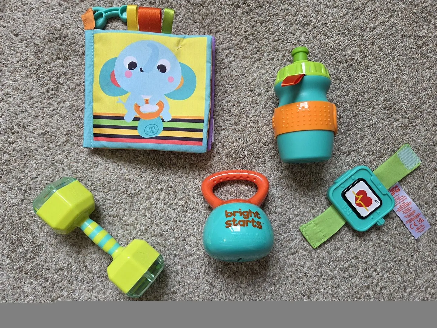 Bright Starts Off to the Gym Spielzeugset 5-teilig ab 3 Monaten