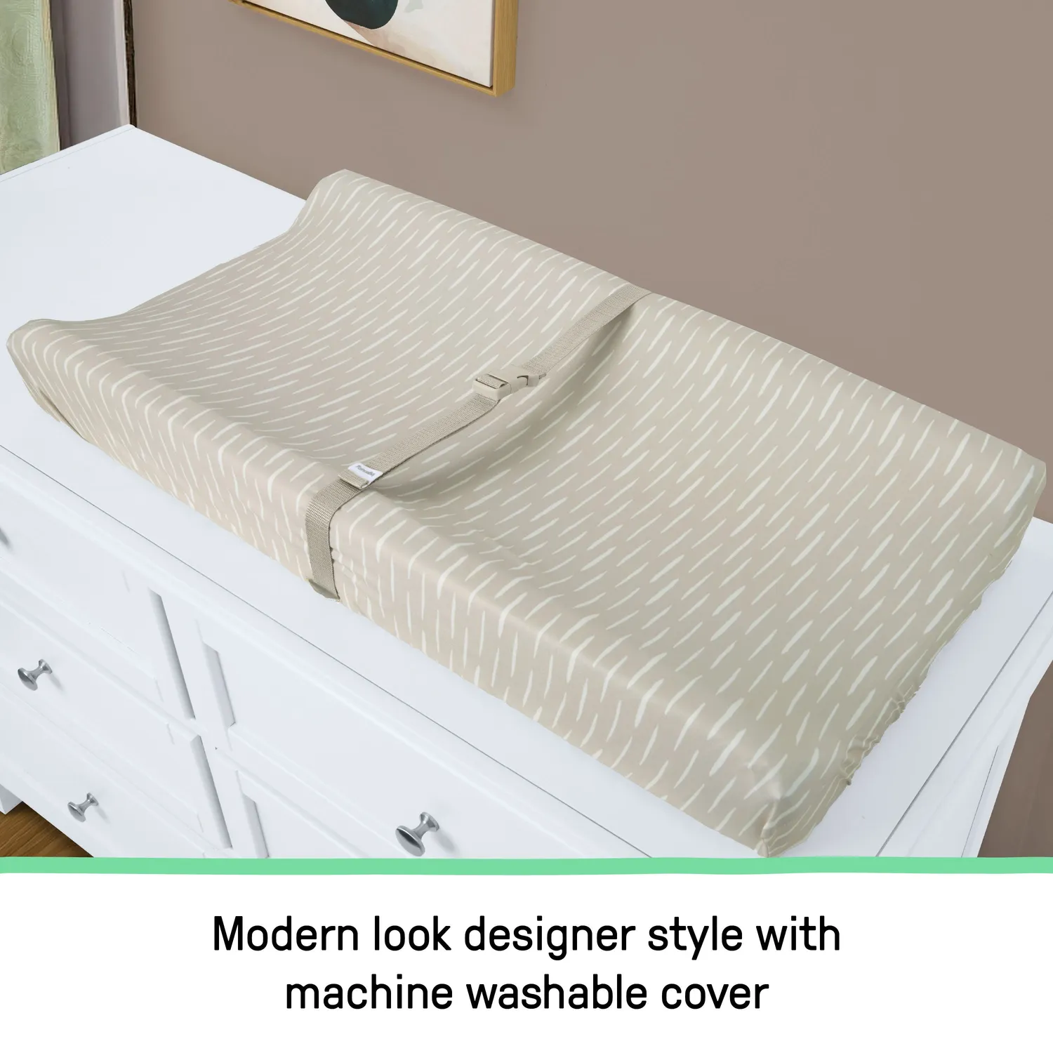 Ingenuity CozyClean Wickelauflage Taupe abwaschbar
