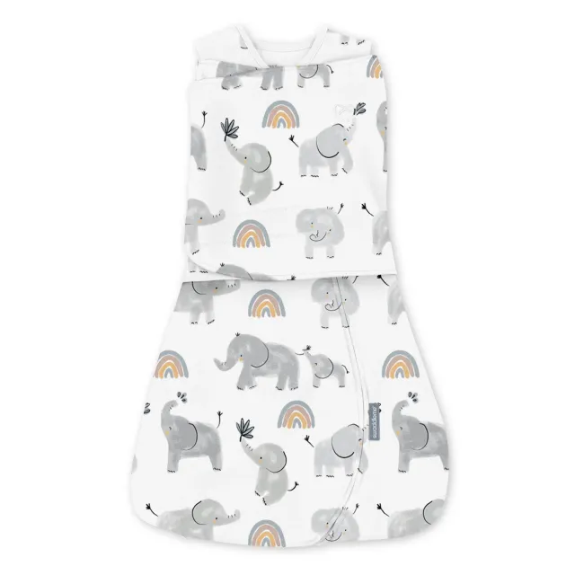 SwaddleMe Arms Free Pucksack L Happy Elephant