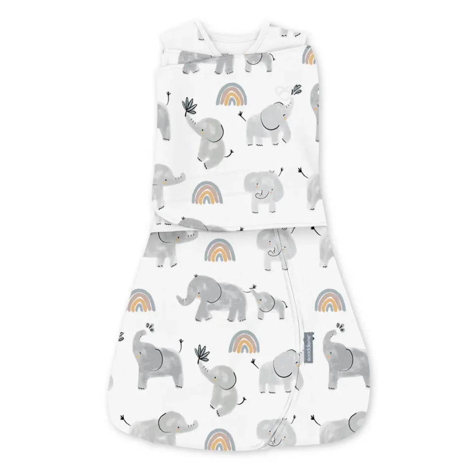 SwaddleMe Arms Free Pucksack L Happy Elephant