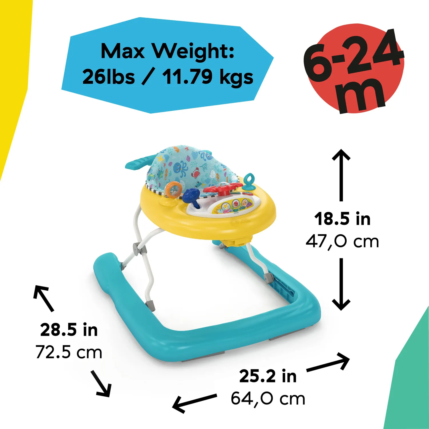 Baby Einstein Dive & Discover 3-in-1 Lauflernhilfe U-Boot