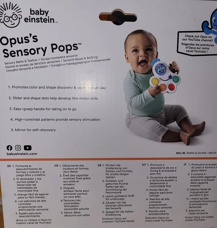 Baby Einstein Octo-Push Bubble Pop Sensorikspielzeug Beissspielzeug 6M+