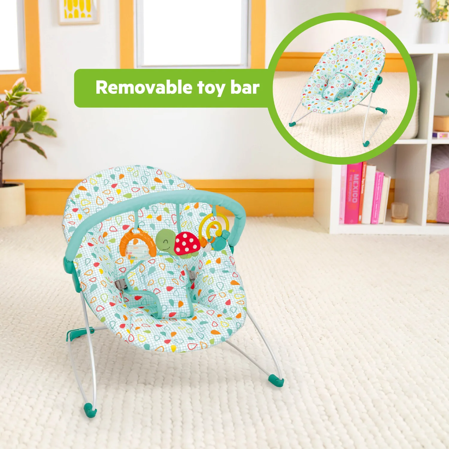 Bright Starts Colorful Confetti Babywippe mit Spielbügel