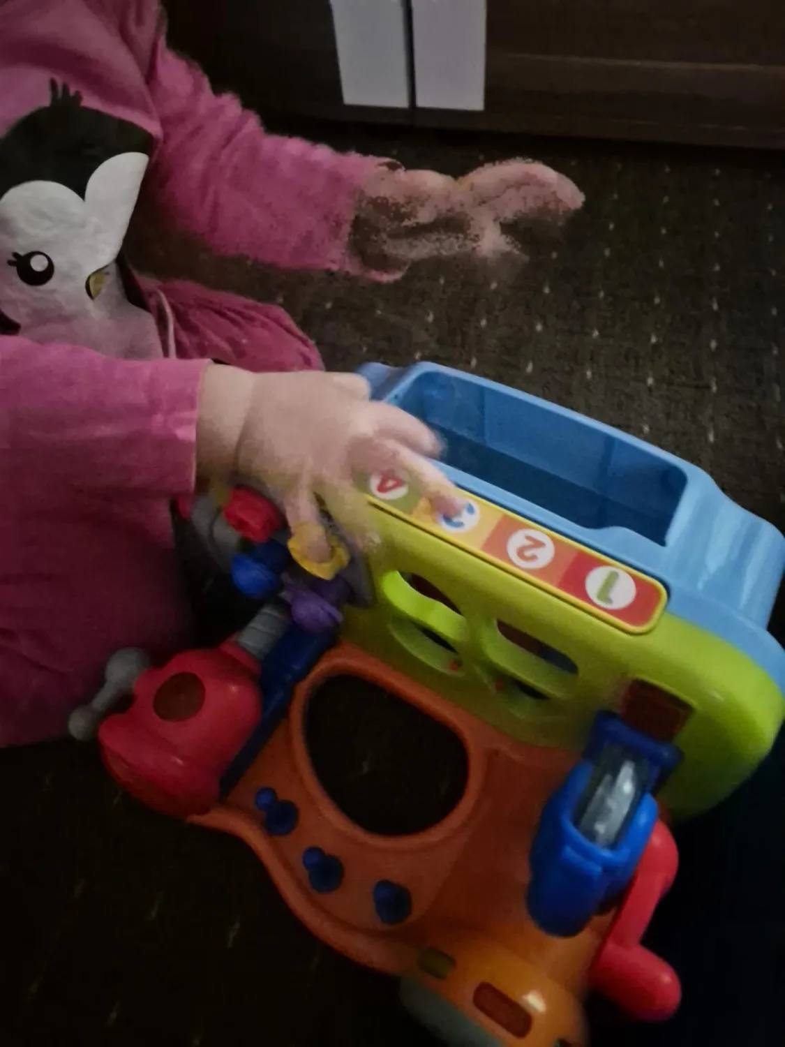 HOLA Werkbank Kinder Werkzeug mit Licht Musik