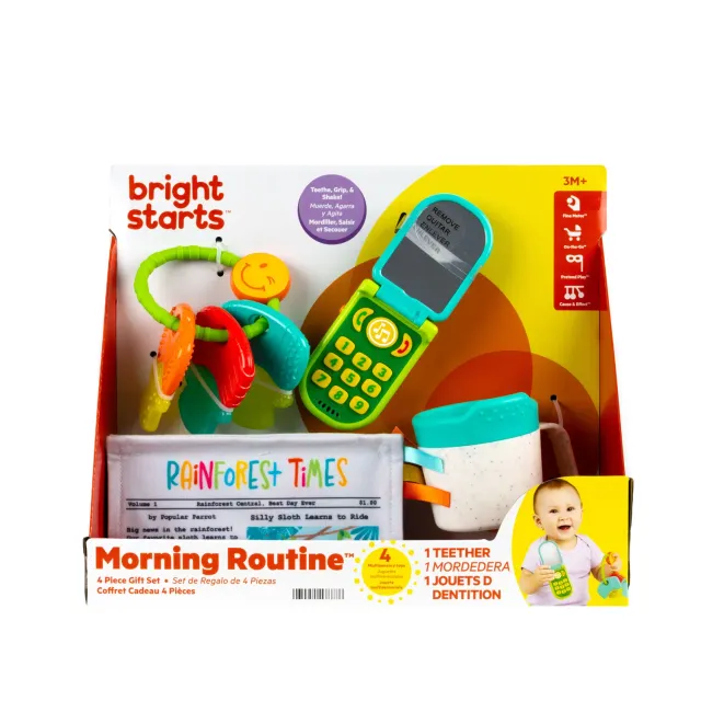 Bright Starts Morning Routine Spielset 4-teilig ab 3 Monate